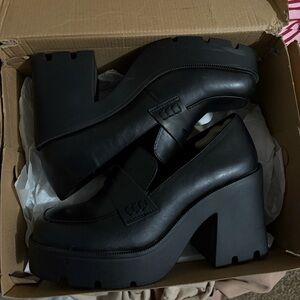 Black Platform Loafers